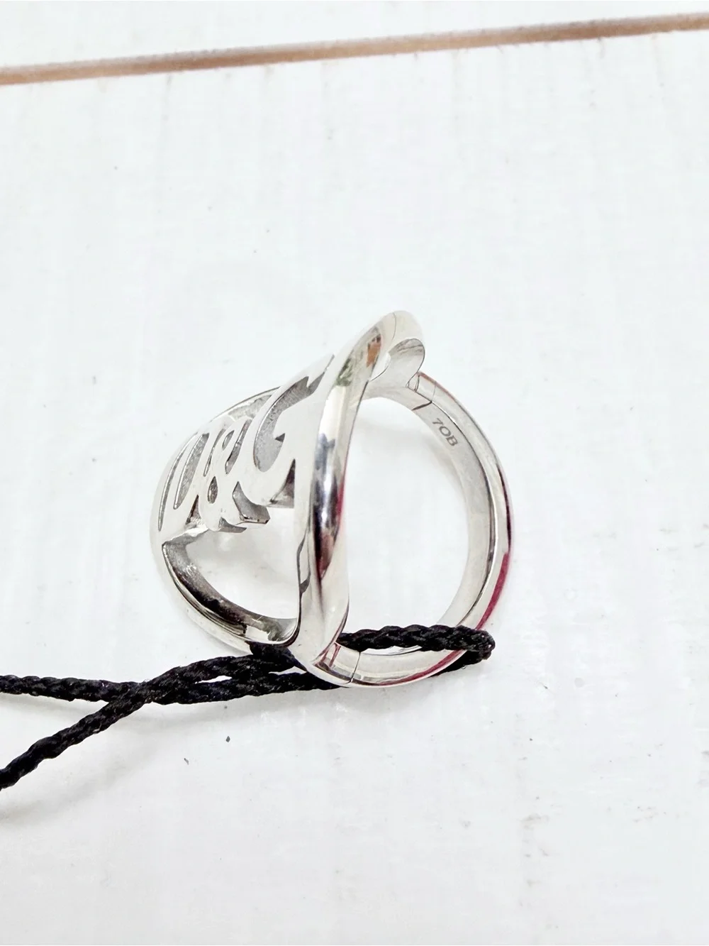 D&G Silver Logo Ring